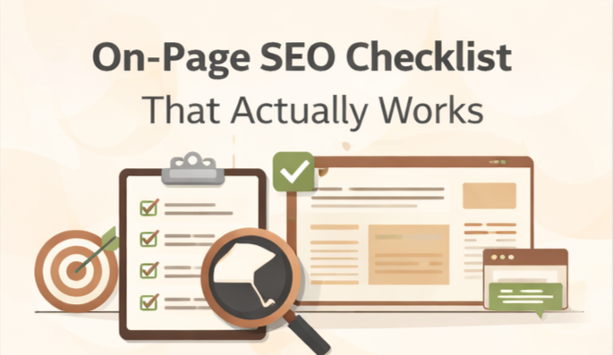 On-page SEO checklist that actually works