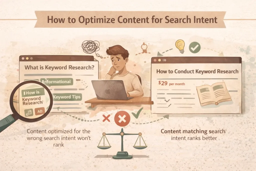 How to optimize content for search intent with proper structure and user alignment