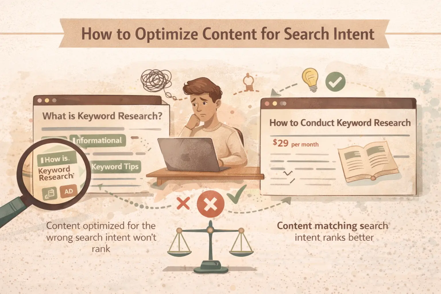 How to optimize content for search intent with proper structure and user alignment