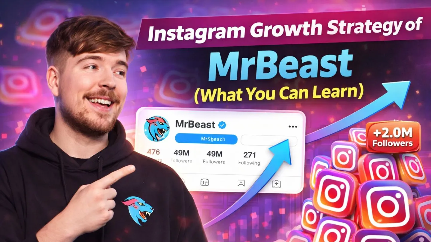 Instagram growth strategy of mr beast