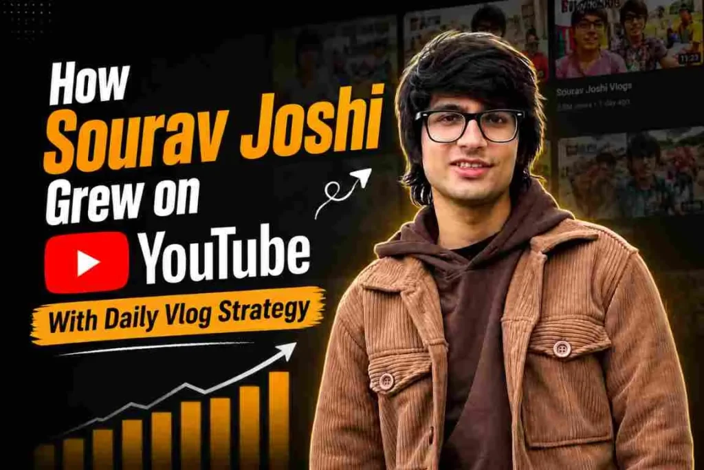 How Sourav Joshi grew on YouTube with daily vlog strategy SOCIAL EMAGE